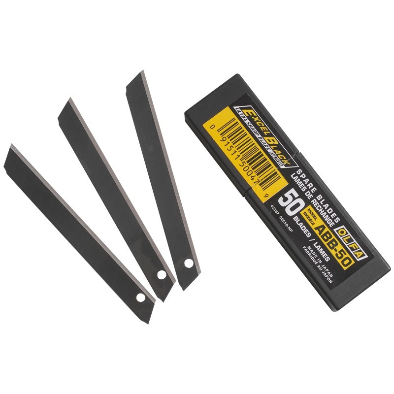 LAMOLFAXBL - 50 lames Excel Black Olfa